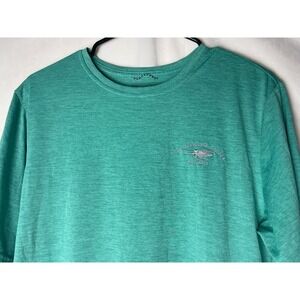 Patagonia Men's Rash Guard Saltwater Angler Key West Green Size Medium